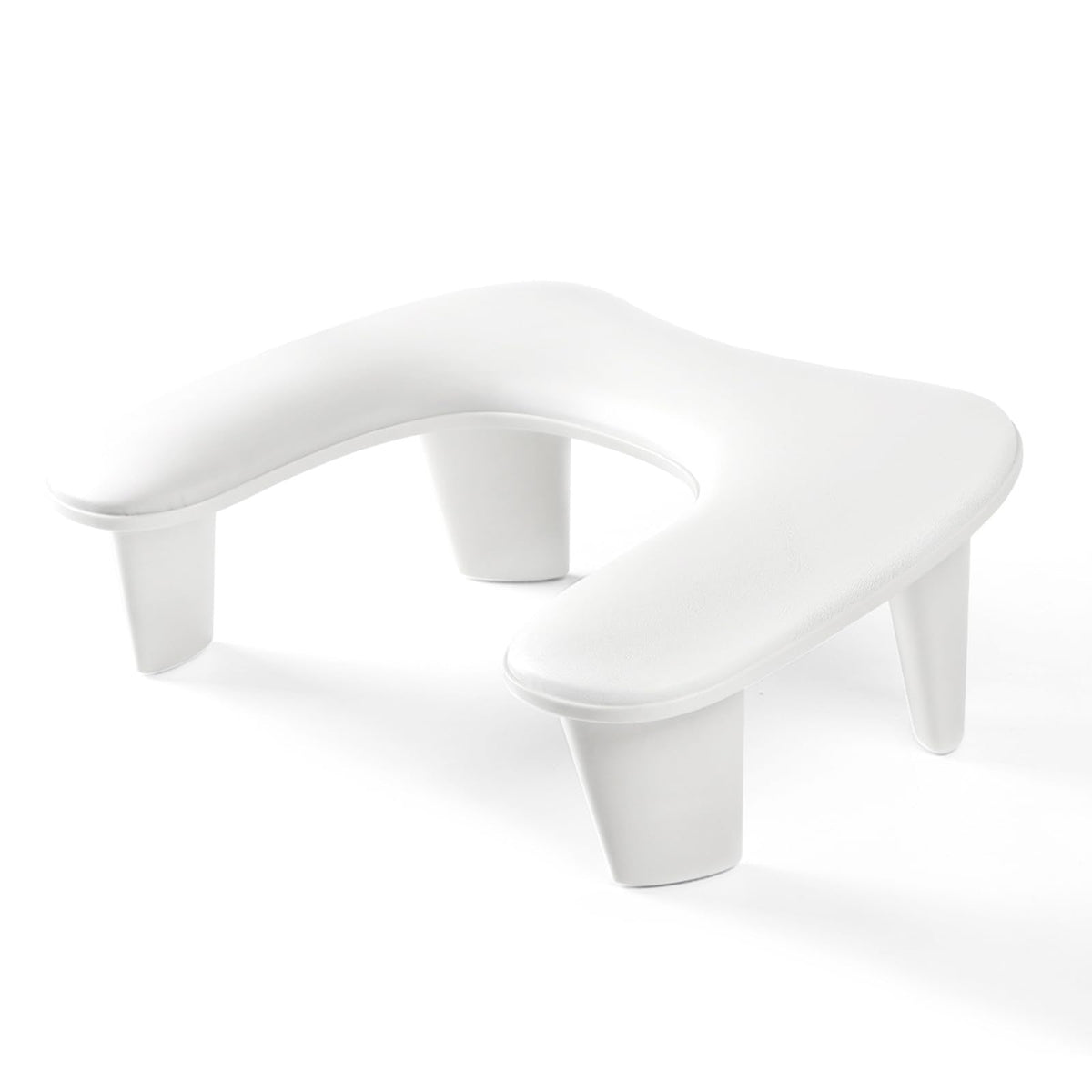 AMOYUN White Nail Arm Rest, Butterfly Nail Cushion Arm Rest for Nails Sleepable Manicure Pillow Non-Slip Soft Microfiber Leather Manicure Hand Rest