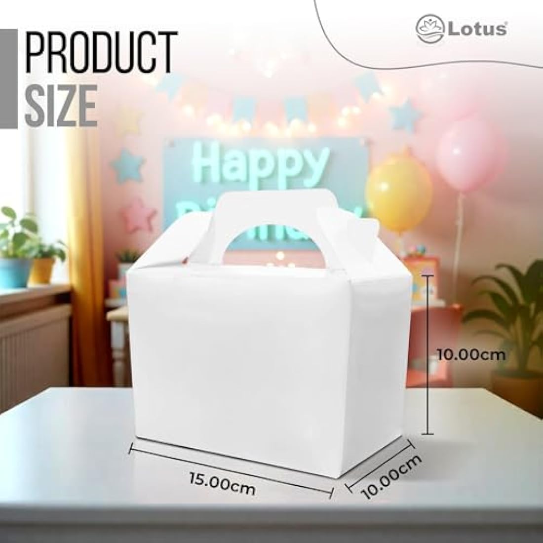Lotus 50-Pack Kids’ Party Favor Boxes – Stylish Silver Treat Containers for Birthdays, Halloween & Fun Celebrations | Perfect for Loot Boxes and Party Favors | Elegant Option for Any Occasion(Silver)