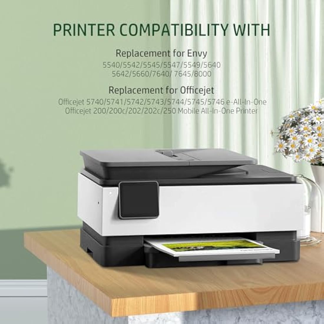 Coloran 62XL Black Ink Cartridges for HP 62 XL, Compatible for Envy 5540 5541 5542 5543 5544 5545 5546 5547 5548 5640 5642 5644 7640 OfficeJet 200 250 5740 5742 5744(2 Black)
