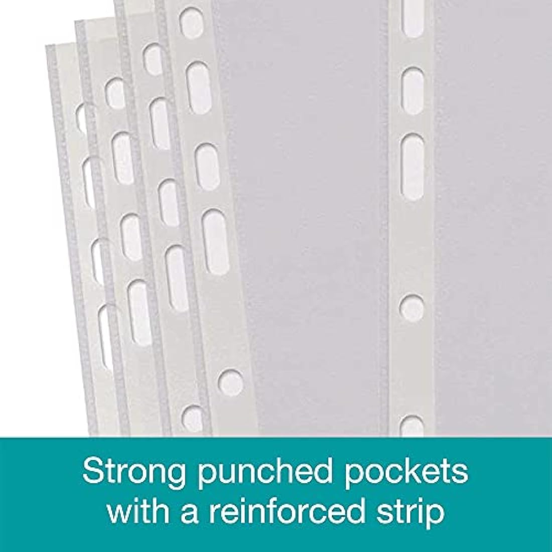 SUMMIT Punched Pockets A4, Embossed, 500 Poly Pockets