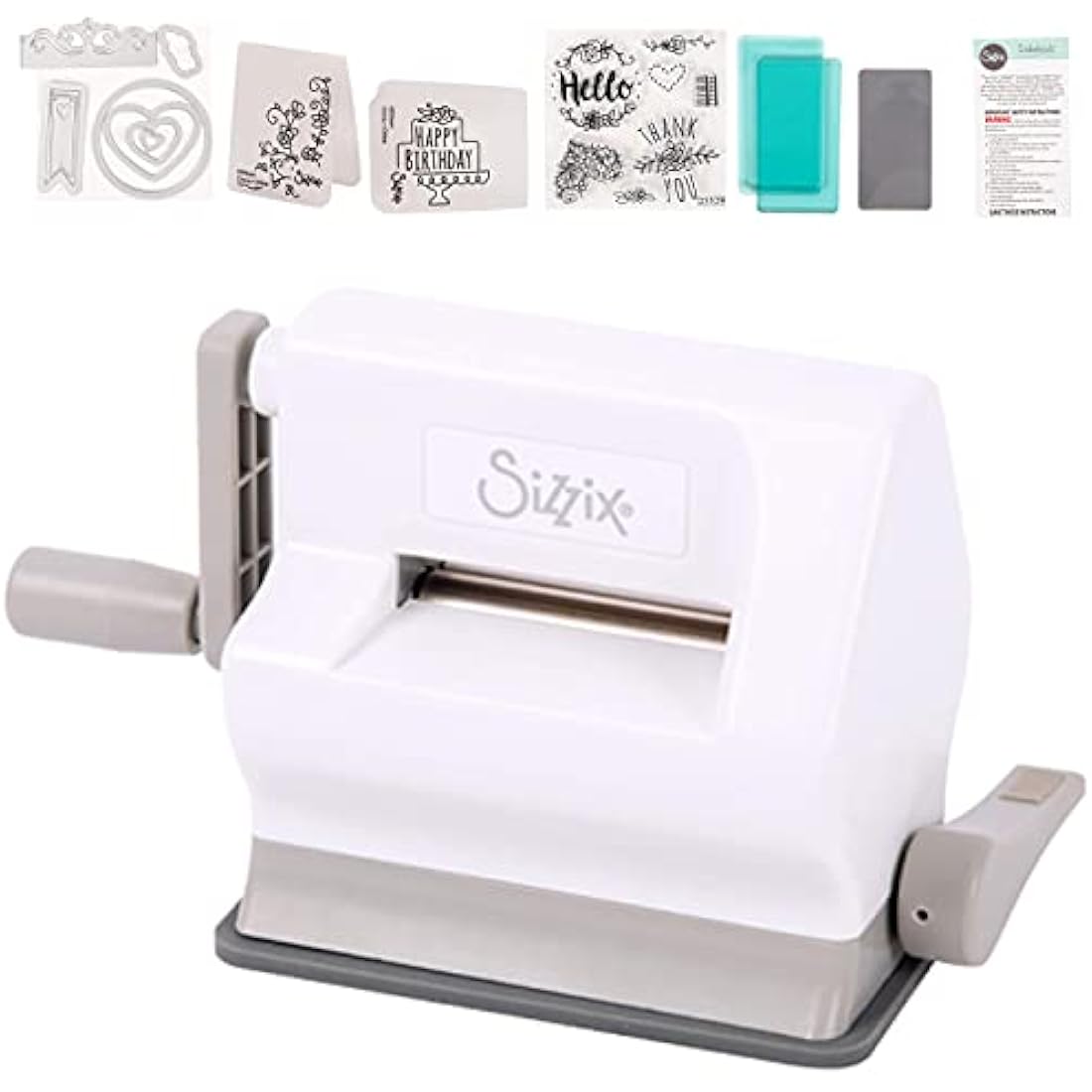 Sizzix Sidekick Mini Die Cutting and Embossing Machine and Craft Kit for Adults and Kids. Perfect for your Card Making, Journaling and Scrapbooking Supplies | 6.35cm Opening