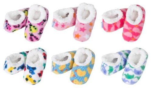 Snoozies ~ Baby Snoozies! ~ Foot Coverings ~ Slippers (Medium ~ 3-6 Months, Whales ~ (Pink))
