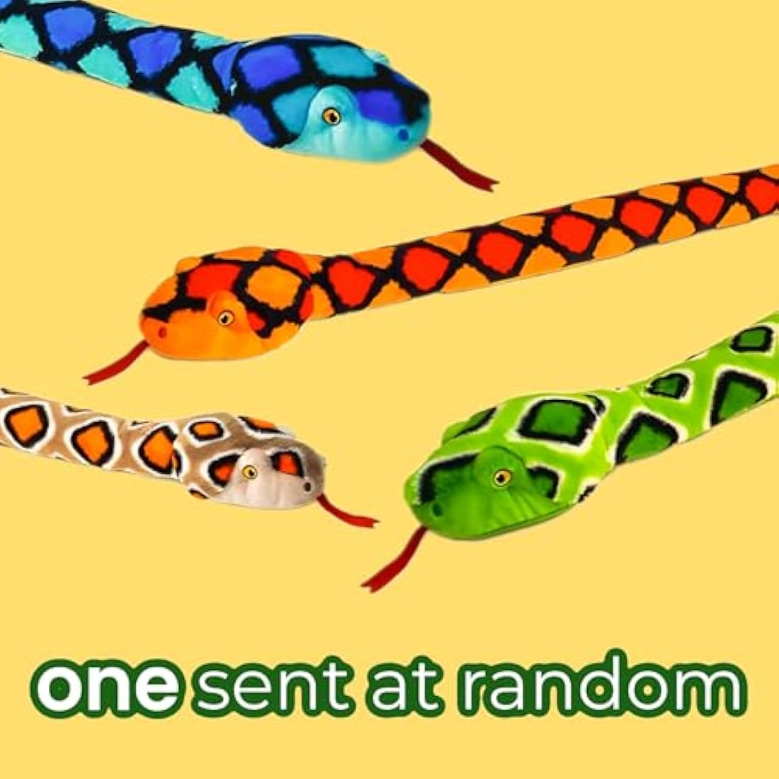 Deluxe Paws Plush Cuddly Soft Eco Toys 100% Recycled (Snakes 100cm (Random Colour))