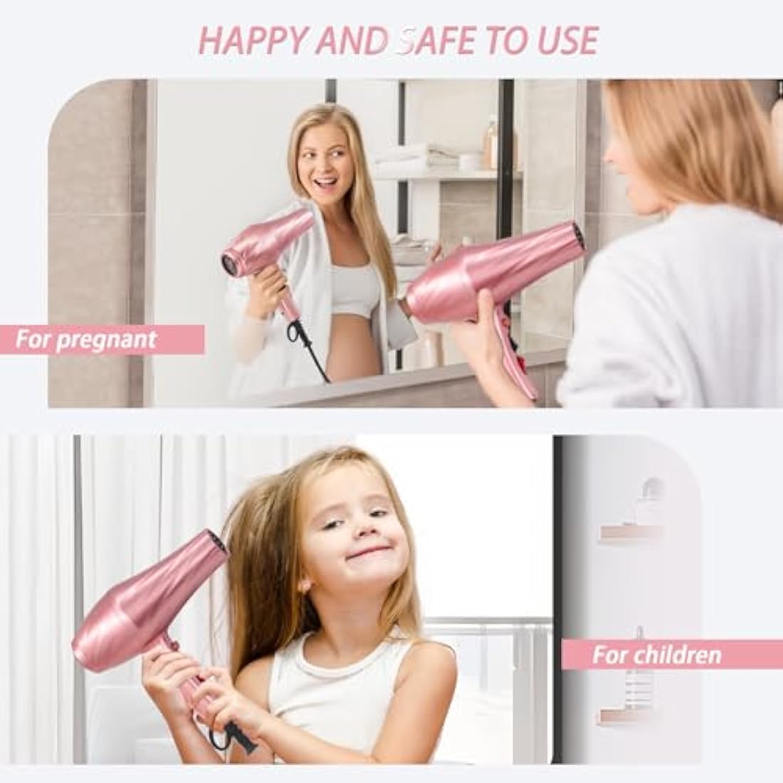 Hair Dryer, Jooayou 3000W Professional Ionic Hairdryers for Women Men, Fast Drying Blow Dryer with Diffuser for Salon Home Travel, Perfect for Gifts