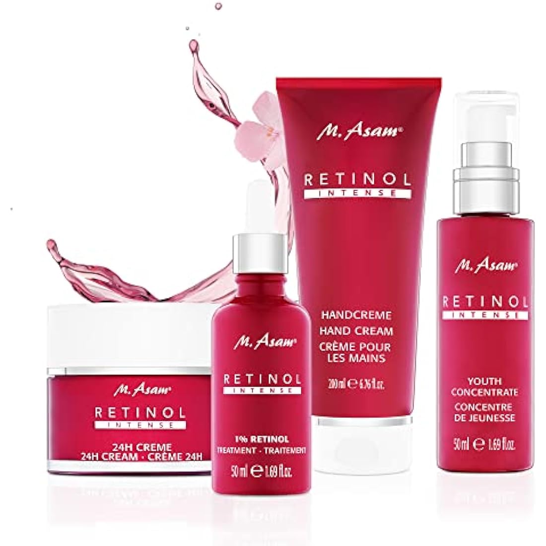 M. Asam Retinol 24h Facial Cream against wrinkles (50ml) - anti aging face cream with retinol - day cream & night cream stimulates collagen Production, facial care for every skin type