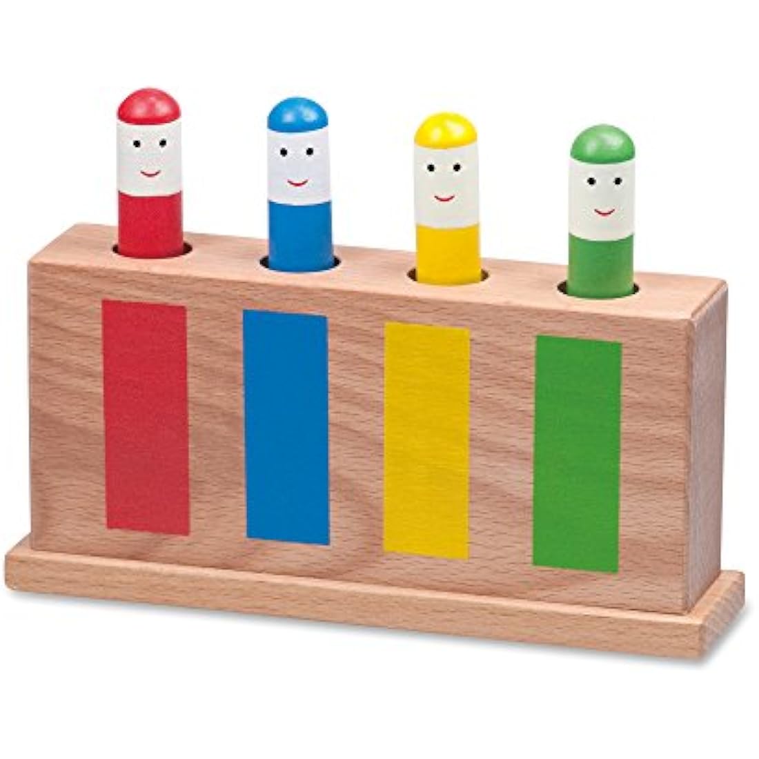 Galt Pop-Up Toy - Colourful Wooden Sensory Toy for Boys and Girls -Early Learning Cause and Effect Toy for Colour Recognition and Motor Skills Development - First Birthday Gift for Ages 12 Months Plus