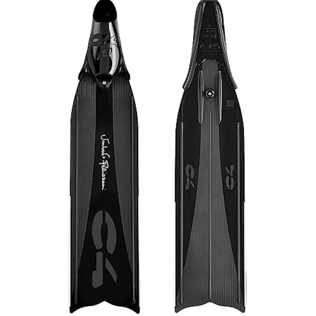 Umberto Pelizzari C4 Fins - Soft Shovel and Medium Technopolymer Shovel with 250 Diving Fishing Apnea Shoe