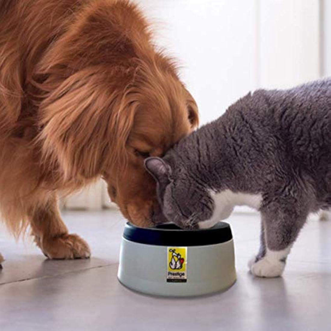 Road Refresher Prestige Non Spill Pet Water Bowl, Grey, Large , Pack of 1