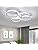 DELIPOP LED Ceiling Light, 48W 5400LM Modern LED Ceiling Lighting, Creative 4 Head Round Shaped Ceiling Lamp for Bedroom, Kitchen, Dining Room, 6500K Cool White