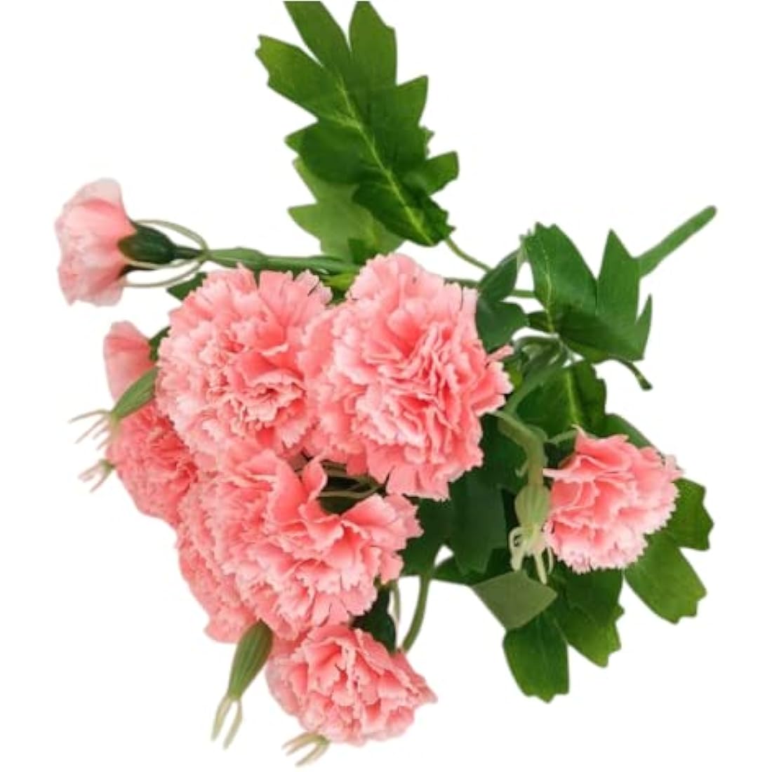 Corkwaw 40 Heads Artificial Carnations,Silk Hydrangea Bouquet Decoration Plastic Plant Suitable for Photo Props Family Party Home Decoration Bridal Wedding Bouquet Decoration (Pink)