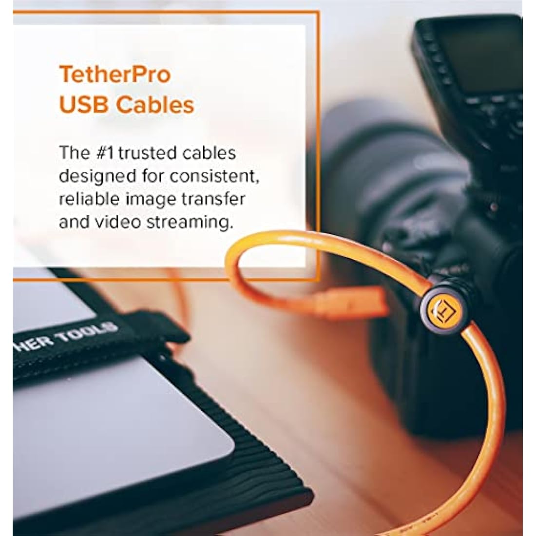 Tether Tools USB-C to USB-C 4.6 m orange Camera