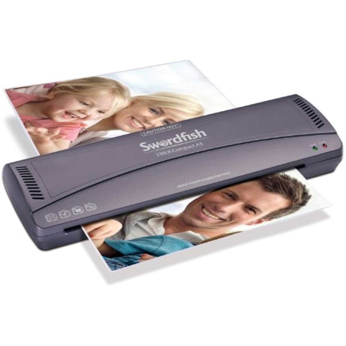 Swordfish 330LR A3 Compact Paper/Document Laminator for Home/Office, Grey