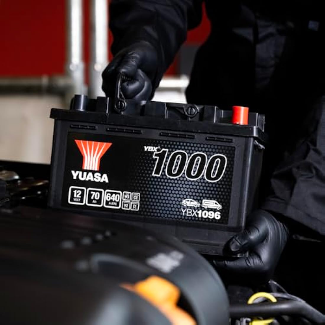 Yuasa YBX1096 12V 70Ah 640CCA Sealed Maintenance Free High Performance Car Battery