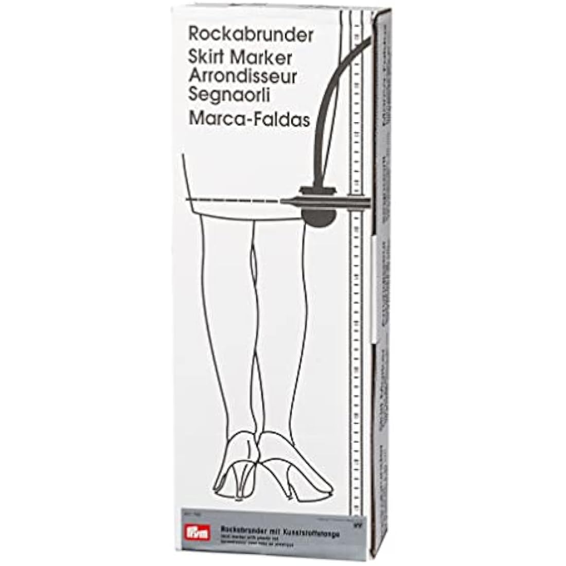 Prym Skirt Marker, White, 80 cm, mit Skala, grau, 1 Stück