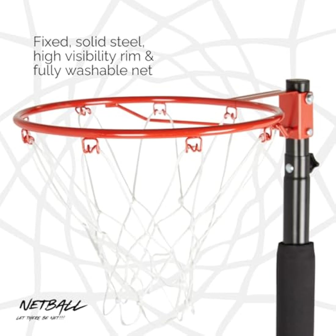 NET1 Black Pole Pad Netball System