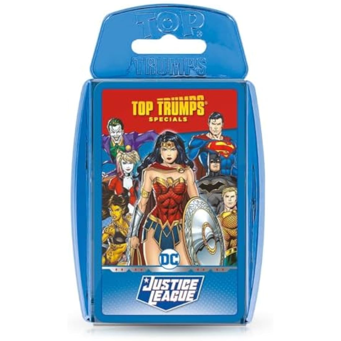 Top Trumps Justice League Specials Card Game, play with Superheroes and Villains including Batman, Superman, Wonder Woman, Joker, Poison Ivy and Catwoman, gift and toy for boys and girls aged 6 plus