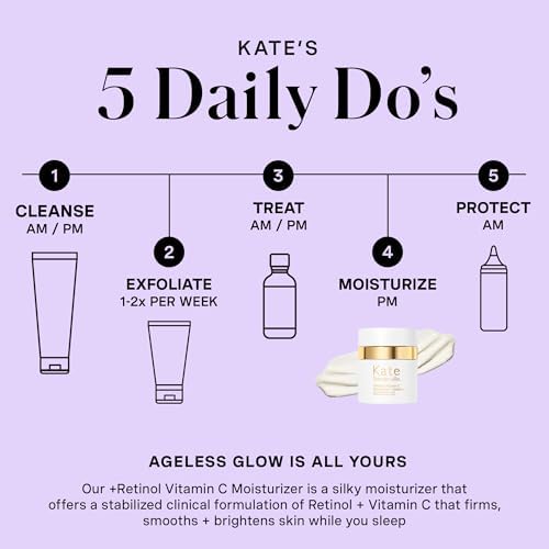 Kate Somerville Retinol Vitamin C Moisturiser - Anti-Ageing Vitamin C Overnight Face Cream, Retinol Night Skincare, 50ml
