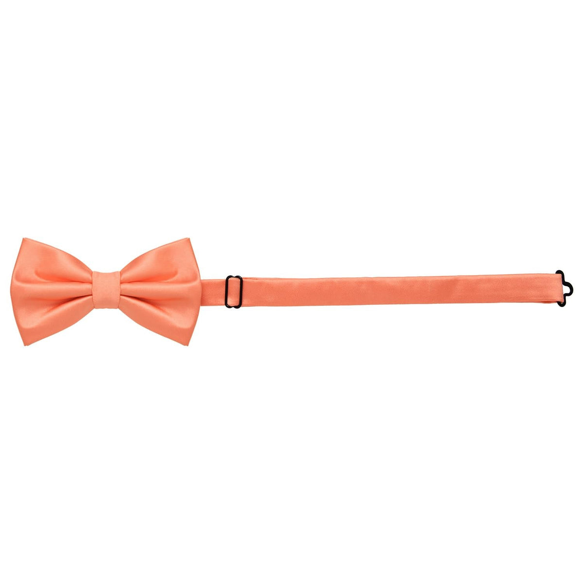 MASADA bow tie apricot - men's accessory in silk-look, continuously adjustable, handmade with hook closure - 12 x 6 cm