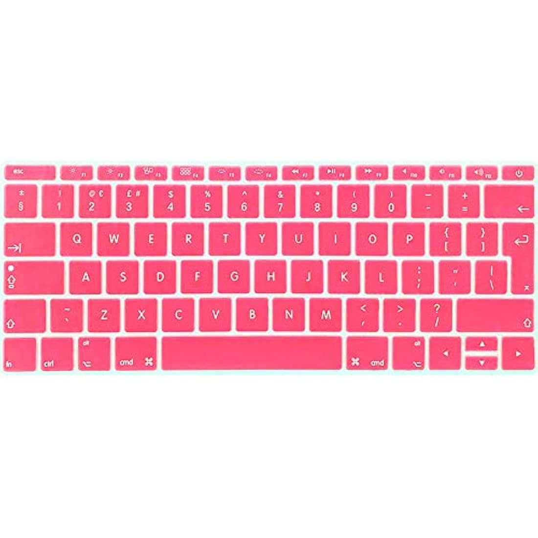 FINDING CASE EU/UK Apple keyboard skin cover Compatible MacBook Pro 13 Inch A1708 2017/2016 Release (No Touch Bar) & New MacBook 12 Inch A1534-Adhesive Premium Ultra Thin Keyboard Cover (Baby pink)