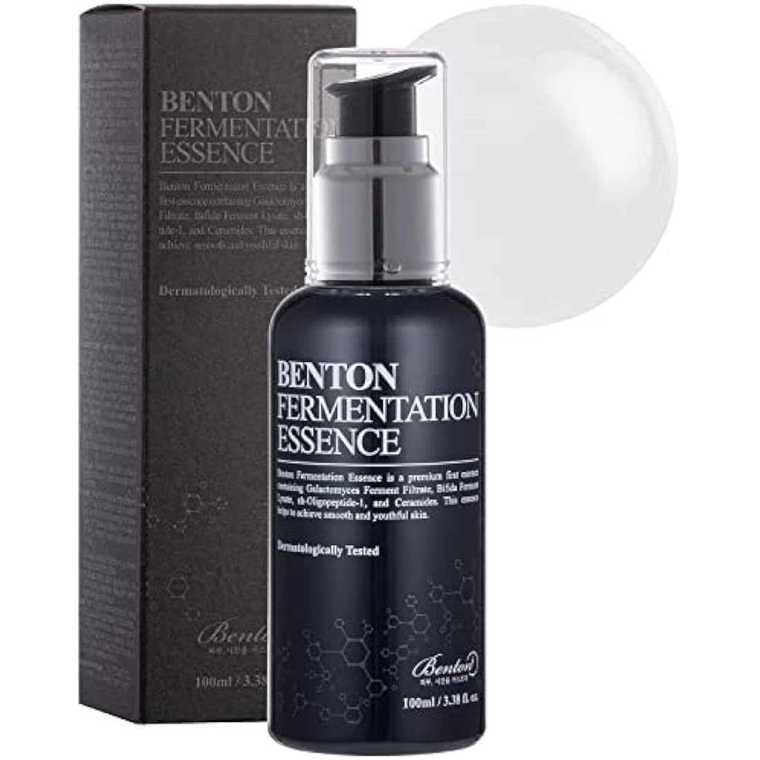 BENTON Fermentation Essence Skin Care 3.38 fl.oz. - Galactomyces & Bifida & Lactobacillus/Collagen, Tone Balancing, Skin Smoothing, Elasticity, Korean Clean Beauty Skin Care