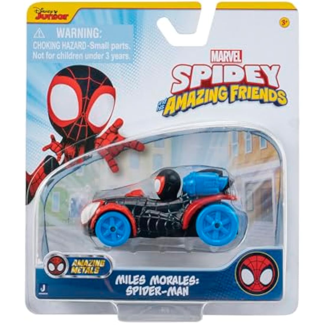 Spidey and his Amazing Friends Amazing Metals Race Car 1:64 Scale (Miles Morales: Spider-Man)