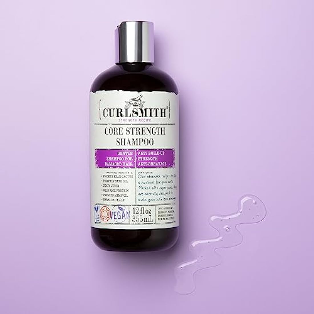 Curlsmith – Core Strength Shampoo, Gentle Protein-Rich for Frequent Use (947ml)