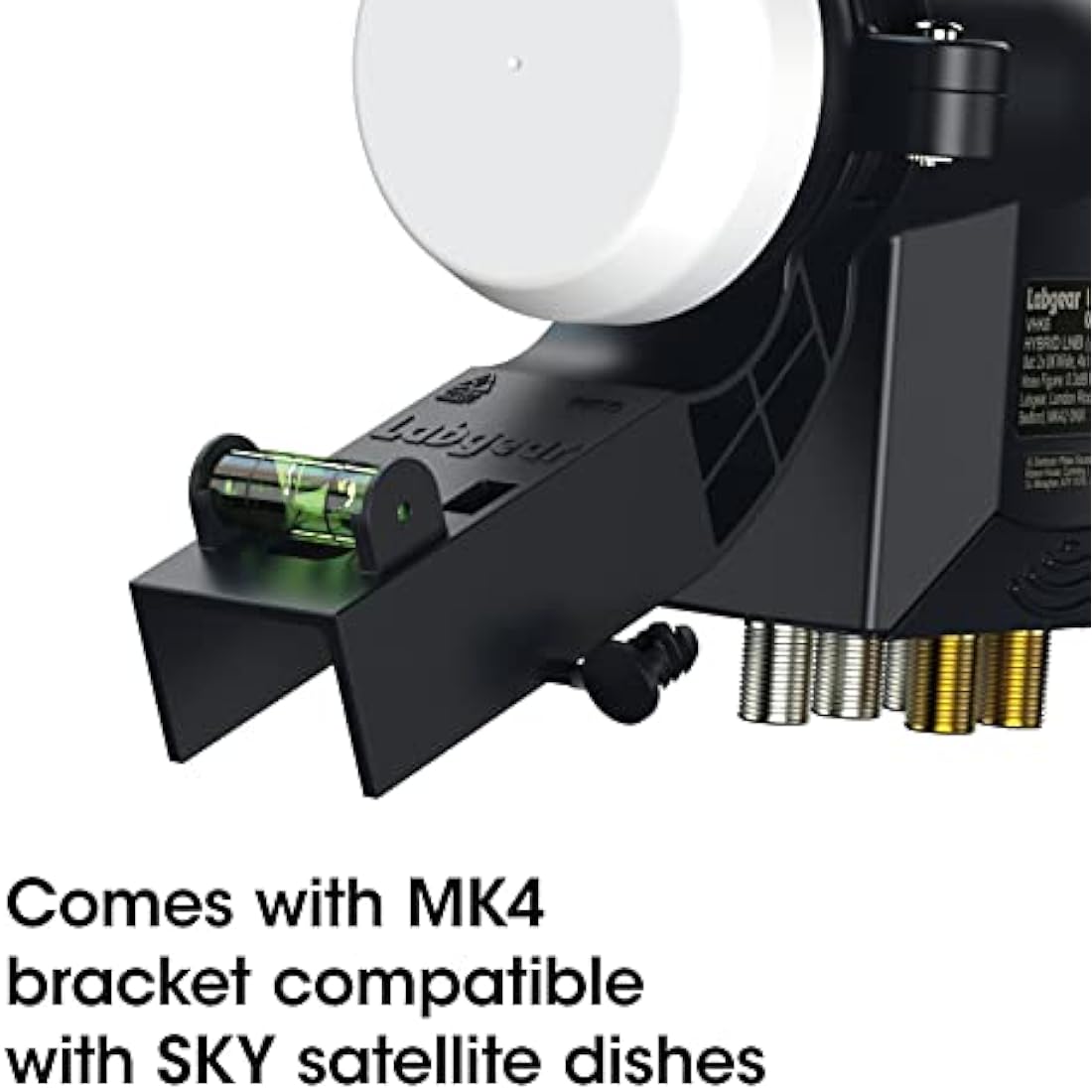 labgear Hybrid LNB 6 Output Hybrid LNB | 2 x Wideband + 4 x Quad | For use with Sky Q, Sky+, SkyHD or Freesat