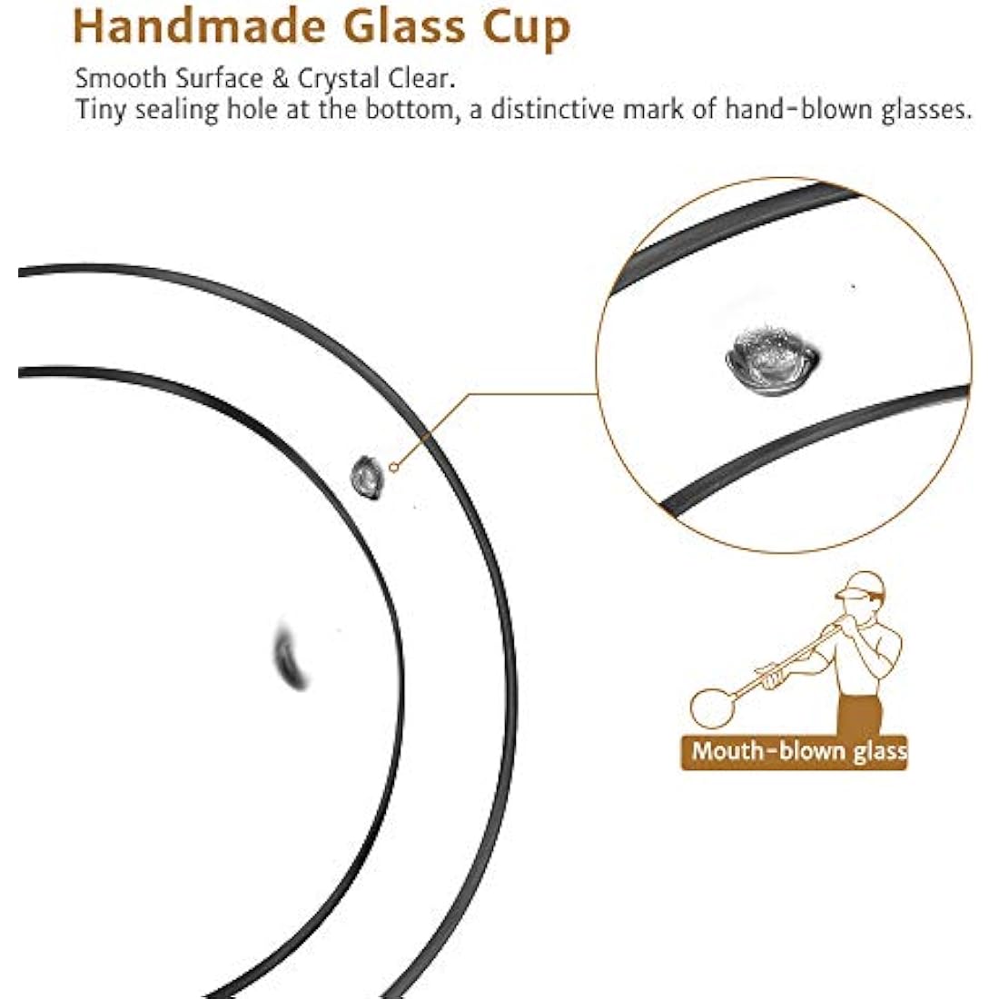 glastal 6x350ml Double Walled Coffee Glasses Mugs Cappuccino Latte Macchiato Glasses Cups for Coffee Tea Milk Juice Ice Cream Borosilicate Heat Resistant Glass Cups