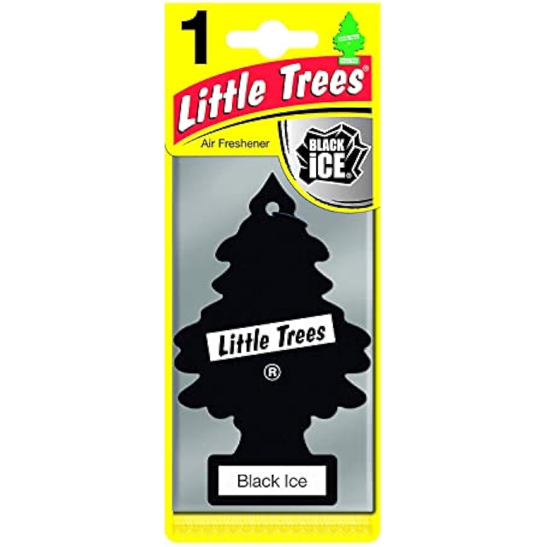 Little Trees Air Freshener Tree MTR0004B Black Ice Fragrance For Car Home Boat Caravan - 24 Pack