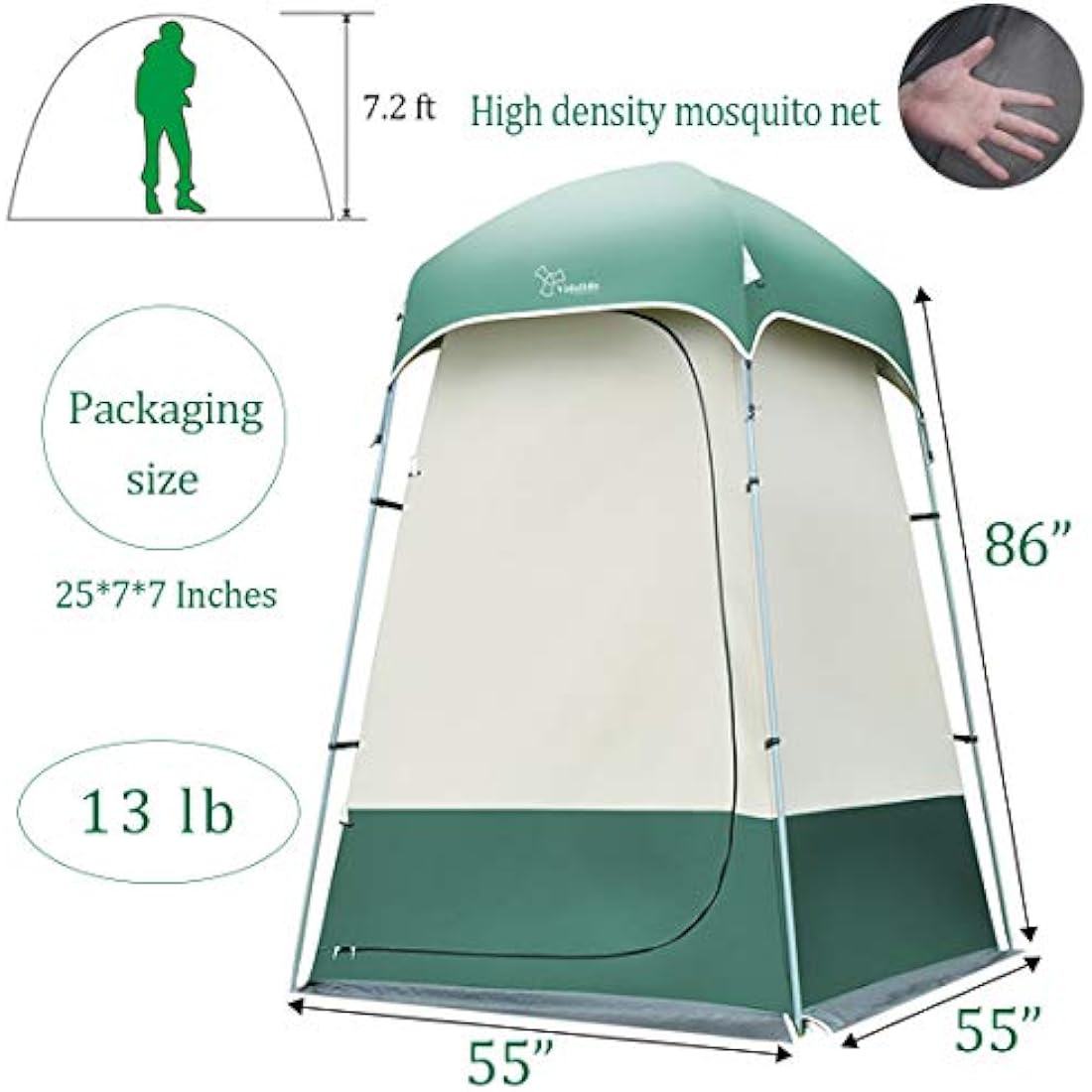 Outdoor Shower Tent Changing Room Privacy Portable Camping Shelters