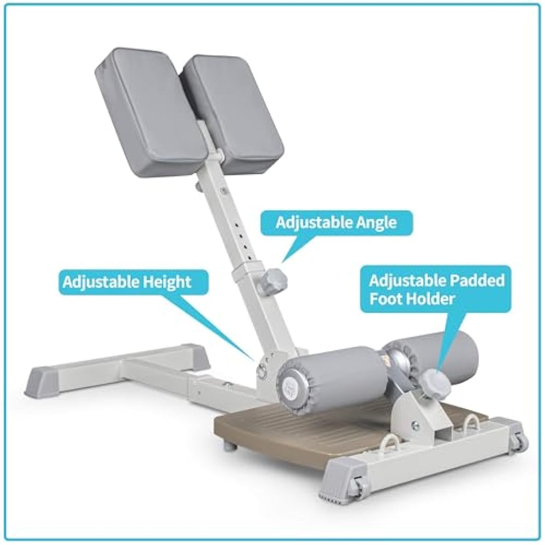 leikefitness Deluxe Multi-Function Deep Sissy Squat Bench Home Gym Workout Station Leg Exercise Machine