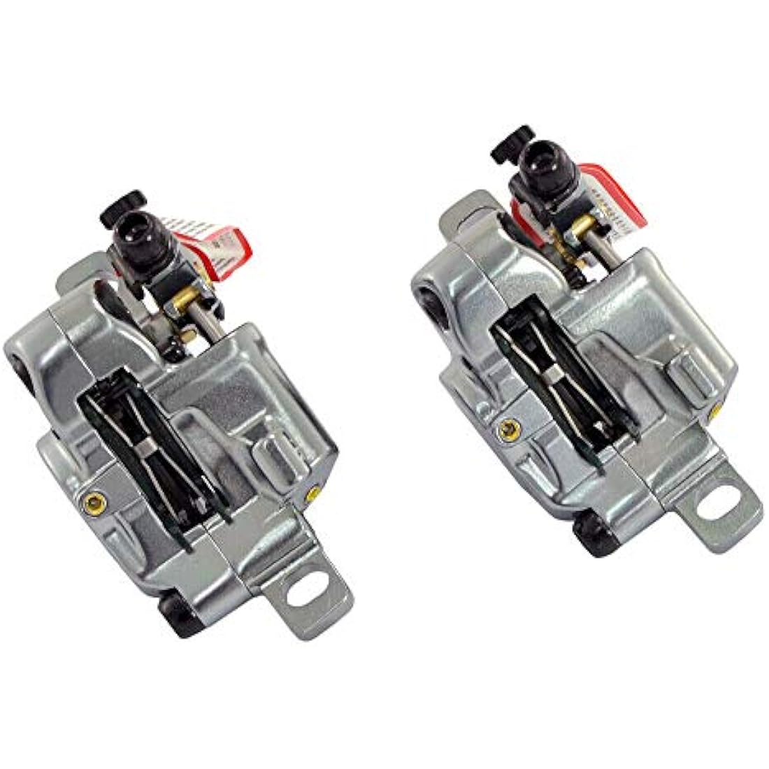 Juin Tech M1 Hydraulic MTB E-Bike Disc Brake Set 160mm with Rotor, Front and Rear, Gray, JT1949