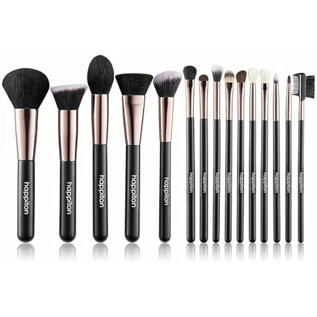 Professional Makeup Brushes Set 17PCS Beauty Tool Kits for Eye Face Foundation Blender Concealer Makeup Brush With Rotating Turnable Holder