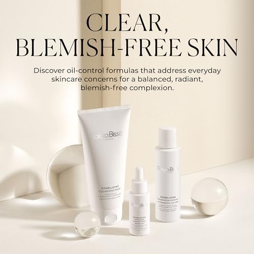 Natura Bissé Stabilizing Facial Cleansing Gel with AHA + PHA, Exfoliating foaming cleanser, Cleanses, Exfoliates & Balances, For Normal, oily & acne-prone Skin, 7 Oz