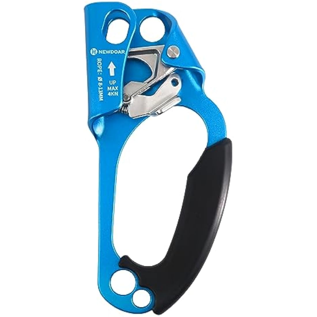 NewDoar UIAA & CE Certified Hand Ascender Rock Climbing Tree Arborist Rappelling Gear Equipment Rope Clamp for 8~13MM Rope