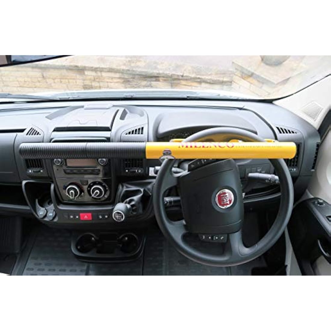 Milenco 512 Commercial Steering Wheel Lock, 14.0 cm*76.0 cm*5.0 cm, Yellow