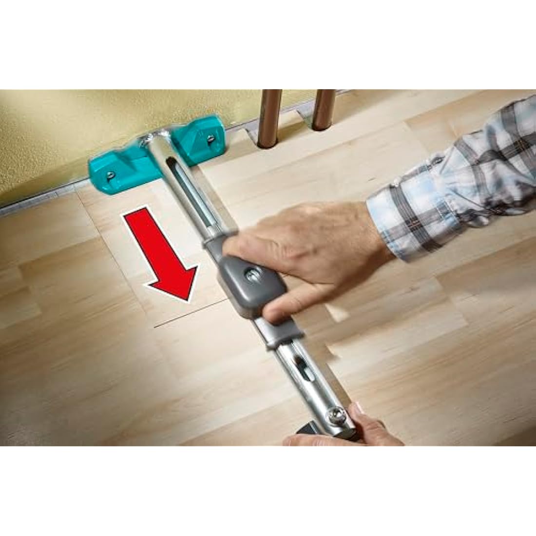 wolfcraft Hammer Pulling Ledge I 6945000 I 3-in-1 Product for Joint-Free Connection of Laminate and parquet
