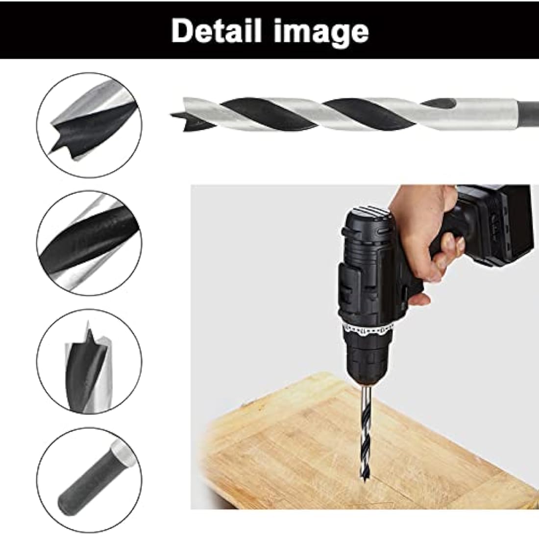 NORTOOLS Brad Point Wood Drill Bit Set 25 PCS HCS Wooden Drills for Woodworking DIY Lover Carpenter