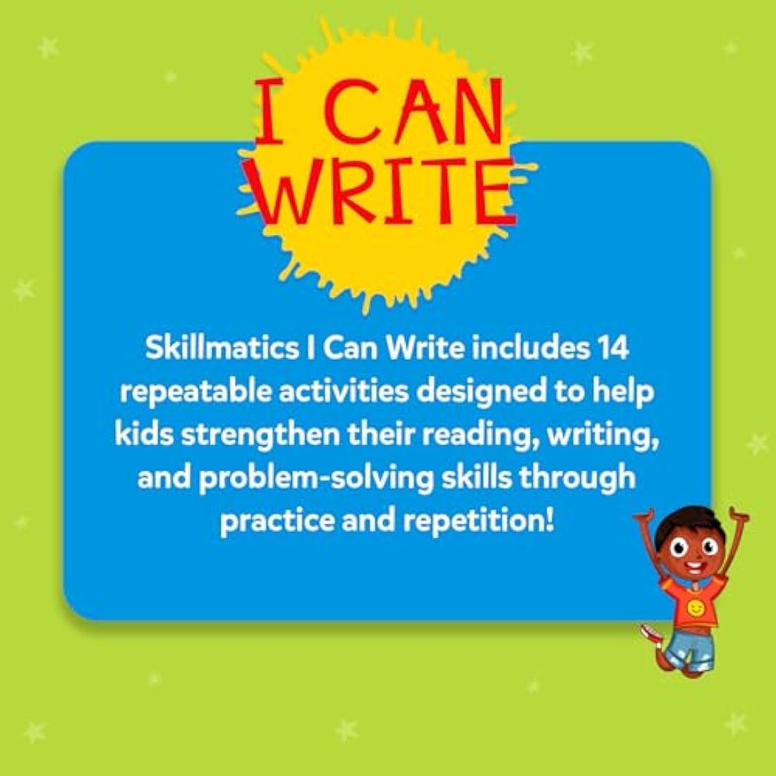 Skillmatics I Can Write - Reusable Preschool Learning Activities, Educational Toy and Game, Back to School Supplies, Gifts for Students, Kids, Toddlers Ages 3, 4, 5, 6