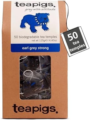 Teapigs Earl Grey Strong Tea Made With Whole Leaves (1 Pack of 50 Tea Bags)