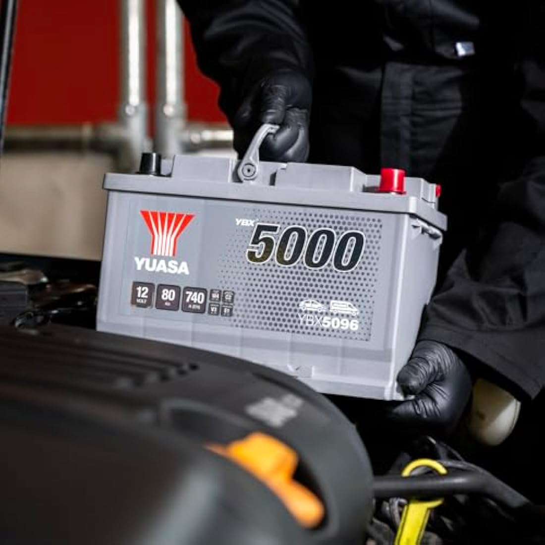 Yuasa YBX5096 12V 80Ah 740CCA Silver High Performance Sealed Maintenance Free Car Battery