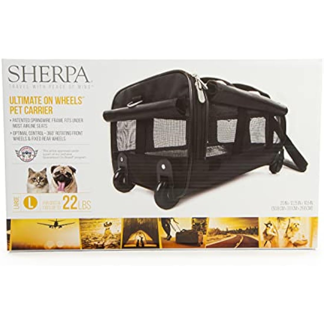 Sherpa Ultimate on Wheels Travel Bag, Large, Black,Q98792