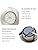 Wondlumi 6X 5W LED Downlights Ceiling Spot Lights Ultra Slim Recessed Ceiling Lights IP44 Round Brushed Chrome Spotlights Cool White 6000K 240V for Bathroom Kitchen Bedroom