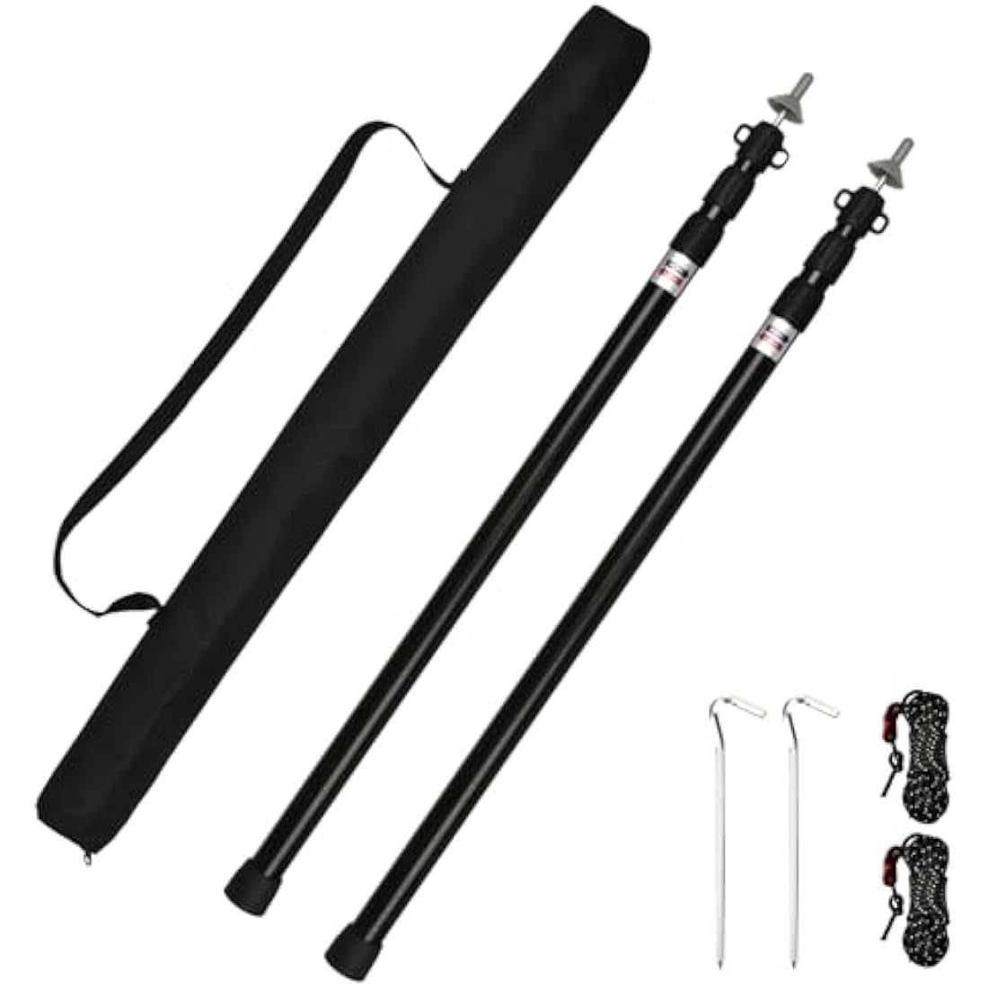 Tiandirenhe Telescopic Pole for Tents, Awning Poles, Telescopic Tent Poles, Aluminium Canopy Support, Telescopic 95-234 cm, Camping Tent Pole, Camping Poles for Tarpaulins, Awning Canopy, Porch