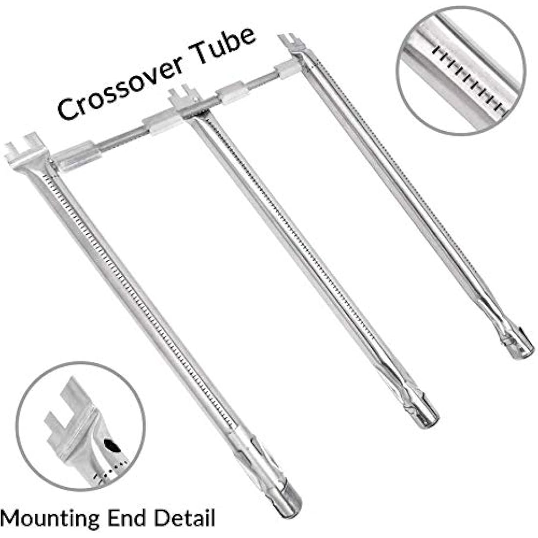 LOKHING 69787 Grill Burner Tube 45.7 CM for Weber Spirit 300 Series, Spirit E310 S310 E320 S320 E330 S330 SP330 (2013 and Newer), Fits Up Front Control