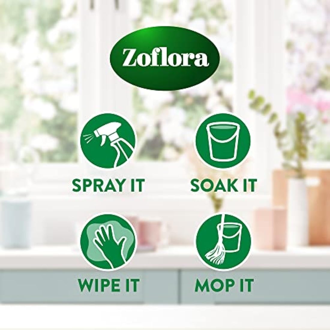 Zoflora Linen Fresh Concentrated Multipurpose Disinfectant Liquid, 6 x 500 ml (3 L), Antibacterial & Multi-Surface, Pet Safe Disinfectant, Kills 99.9% Of Bacteria & Viruses