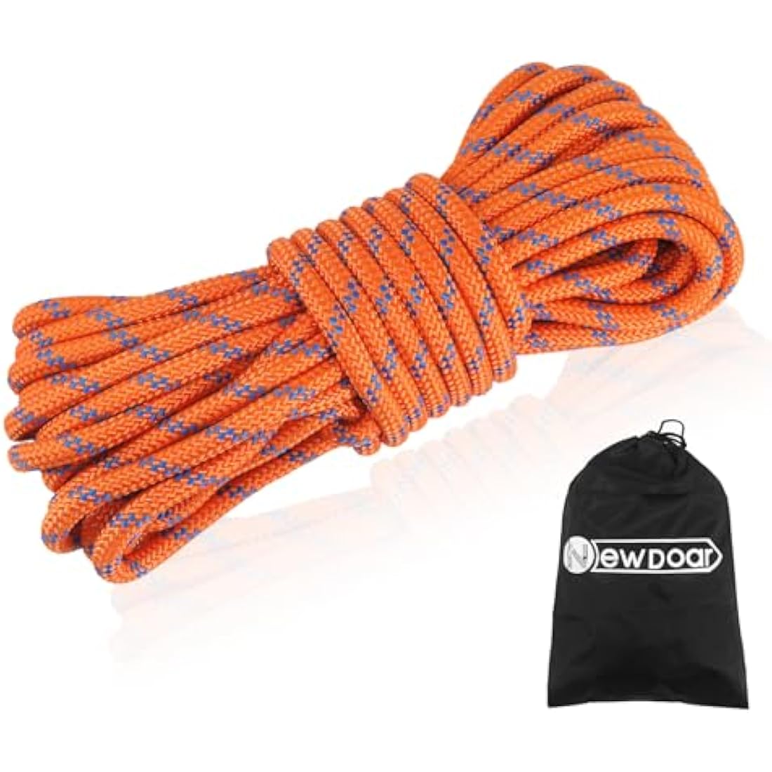NewDoar Outdoor Rope 14KN/18KN 8mm/10mm High Strength Accessory Cord Rope Double Braid Multifunctional Cord for Camping, Hiking, Fishing, Hauling Loads, Hammocks,Tents