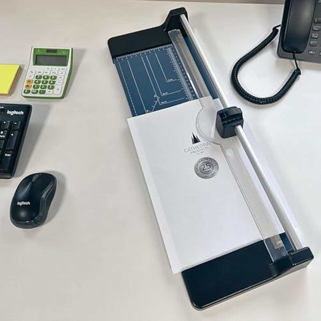 Cathedral Products A3 Rotary Paper Trimmer Cutter with Metal Base - 460mm x 120mm Cutting Table