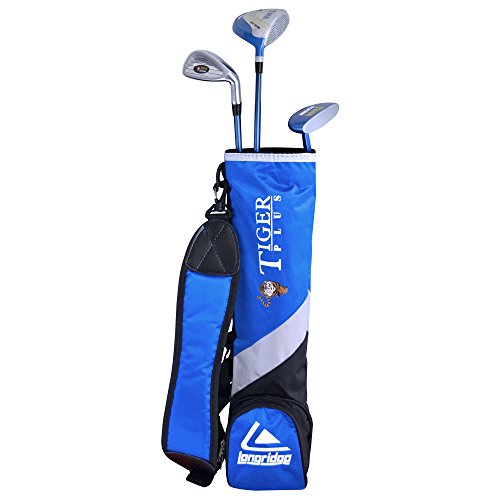 Longridge Kids' Club Junior Tiger Golf Set 3-5 Yrs, Silver, Years