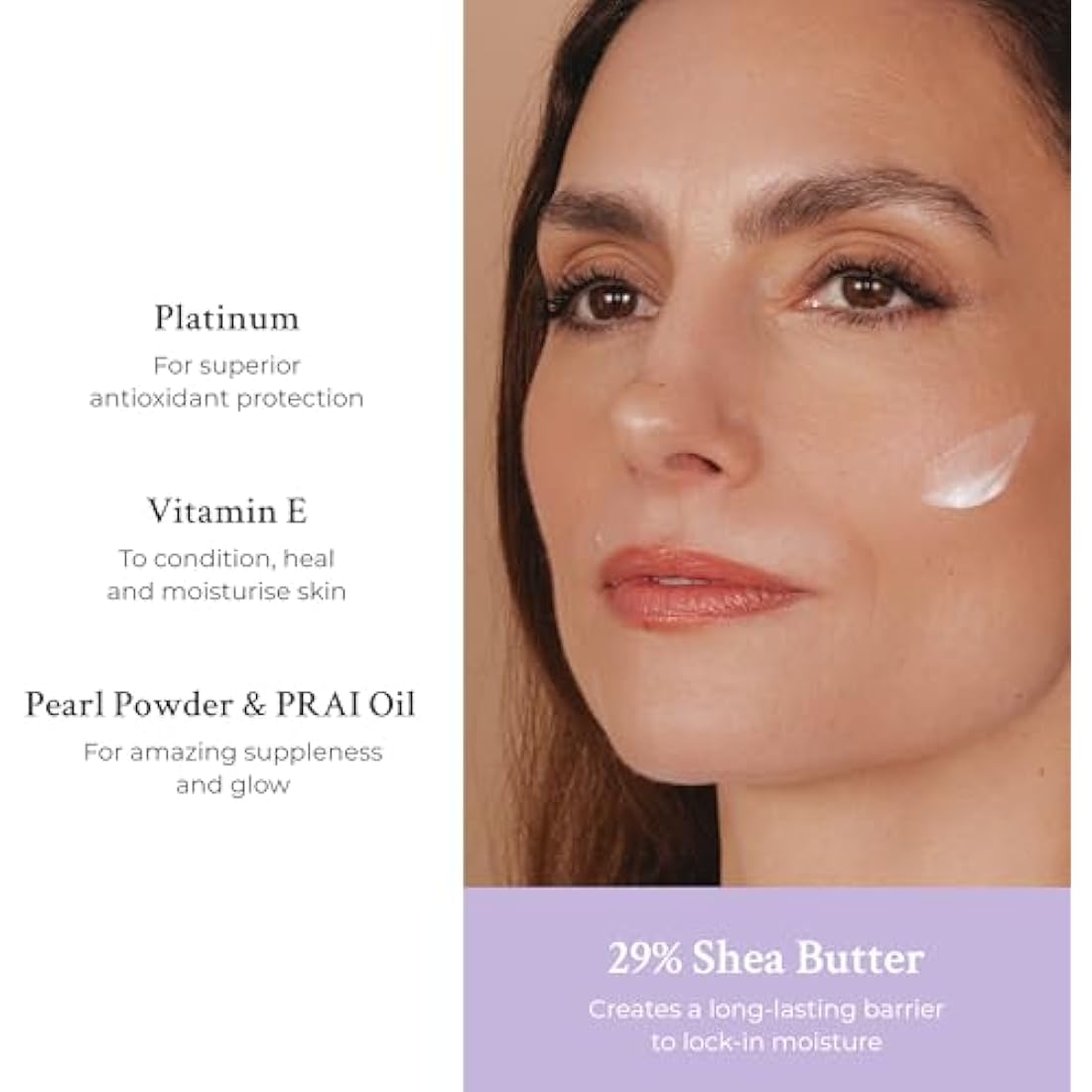 PRAI Platinum Firm & Lift Night Creme 50ml - Nourishing & Hydrating Overnight Moisturiser With Platinum, Shea Butter, Vitamin A - Plumps, Firms, Brightens - Reduces Appearance Of Wrinkles & Fine Lines